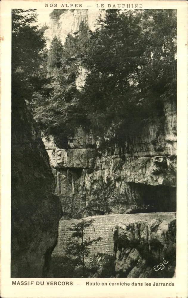 Massiv des Vercors — Schieferweg in den Jarrands — Verlag Ergé, n° 354 - Vorderseite