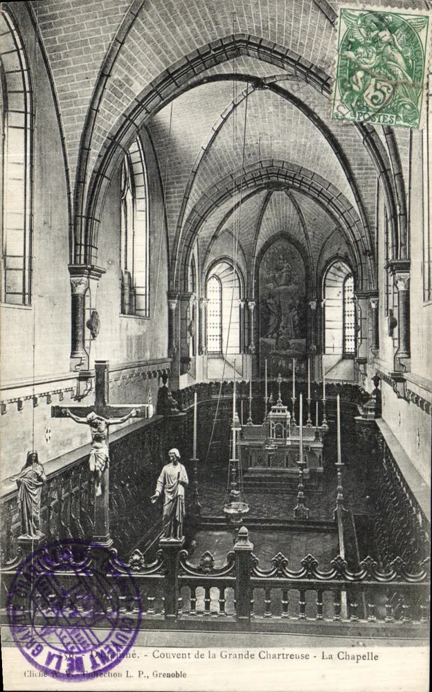 Convento da Grande Chartreuse - A Capela — Chiche & W. Ballechon L. P., Grenoble - Frente