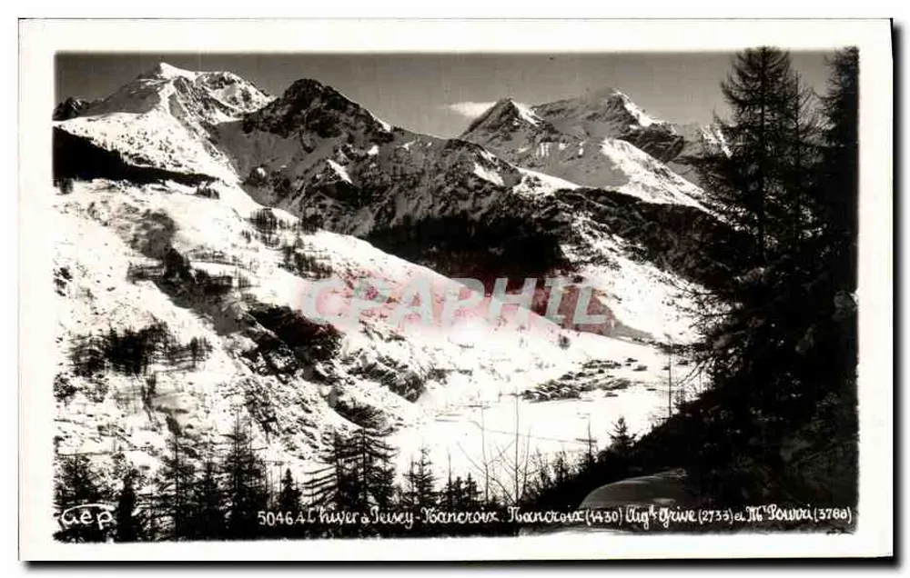 Châtelard - Chivery-Kancroix - França - Vista das montanhas no inverno - AEP - Frente