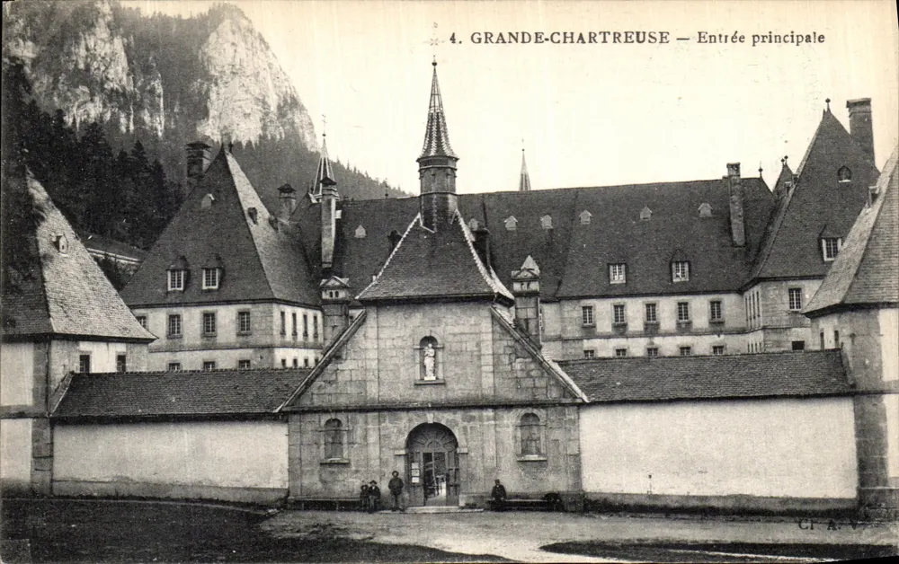 Grande-Chartreuse — Entrada principal — CP A. V. n°4 - Frente