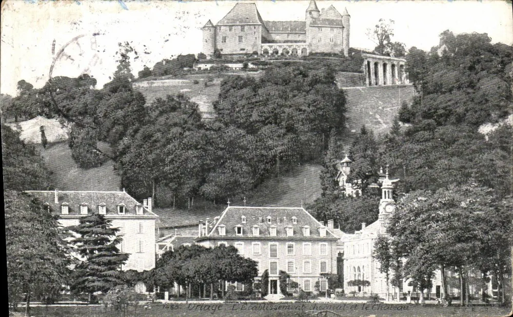 Schloss Châteauneuf-Grasse — Panoramablick — unbekannter Verlag - Vorderseite