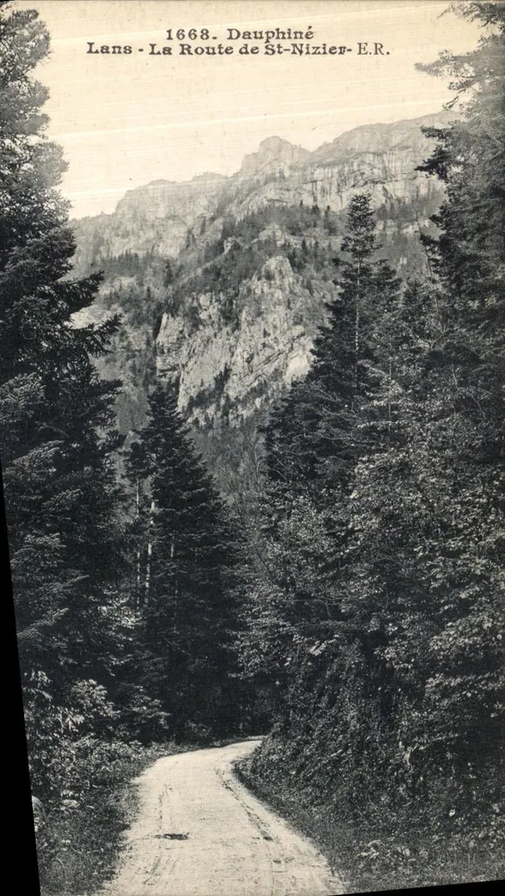Lans - La Route de St-Nizier - Dauphiné - E.R. 1668 - Anverso