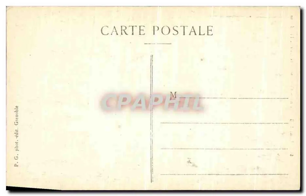 Belledonne-Massiv — Riss am Freydanne-Gletscher — P.G. phot. publ. Grenoble - Rückseite