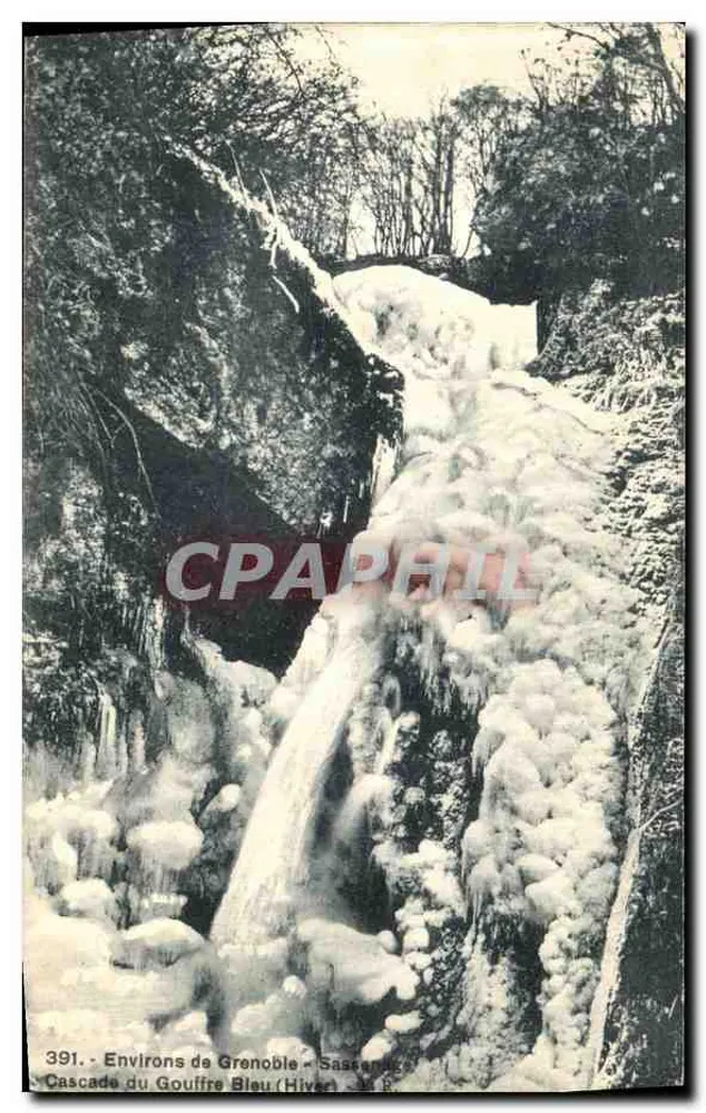 Cascata do Gouffre Bleu — Arredores de Grenoble — Sassenage — n°391 - Frente