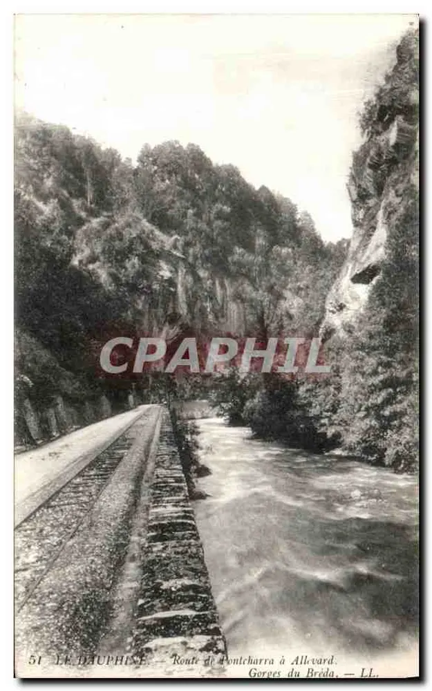 Gorges du Bréda — Route de Pontcharra nach Allevard — LL. - Vorderseite