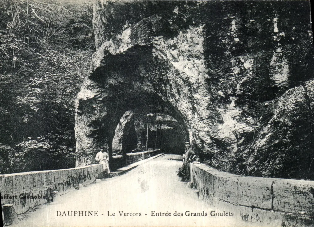 Le Vercors - Eingang zu den Grands Goulets — Dauphiné, Verlag Caffert Grenoble - Vorderseite