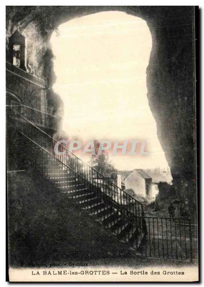 La Balme-les-Grottes — Ausgang der Höhlen — F. Violaints, Foto — Oyonnax - Vorderseite