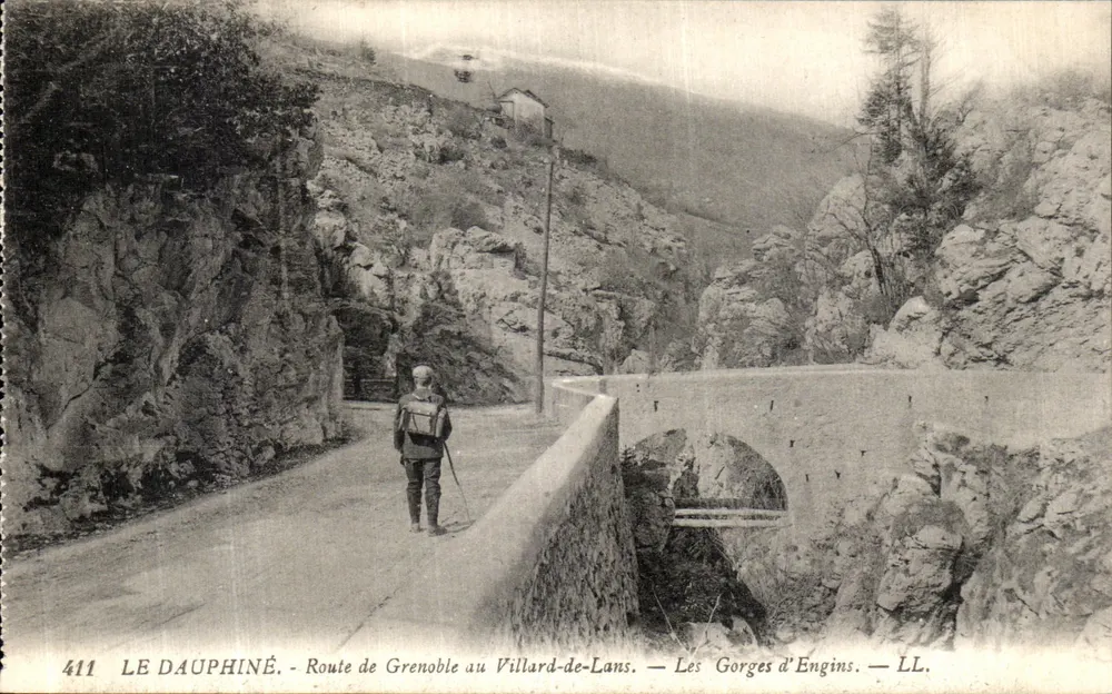 Die Gorges d'Engins — Route von Grenoble nach Villard-de-Lans — LL. — 411 - Vorderseite