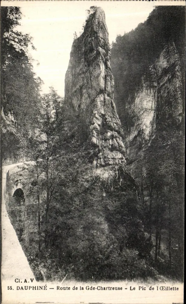 Dauphiné — Route de la Grande Chartreuse — Le Pic de l’Éillette — CI.A.V. n°55 - Vorderseite