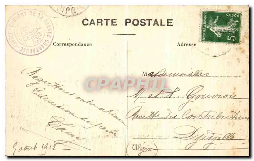 Route de la Grande-Chartreuse nach Saint-Laurent-du-Pont — Ausgang des Wüsten — J. G., Verlag, Voiron - 342 - Rückseite