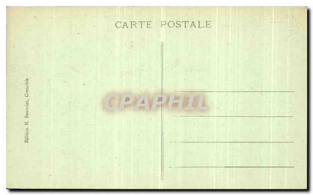 Le Sappey — Environs de GRENOBLE — Édition M. Boarrier, Grenoble - Verso
