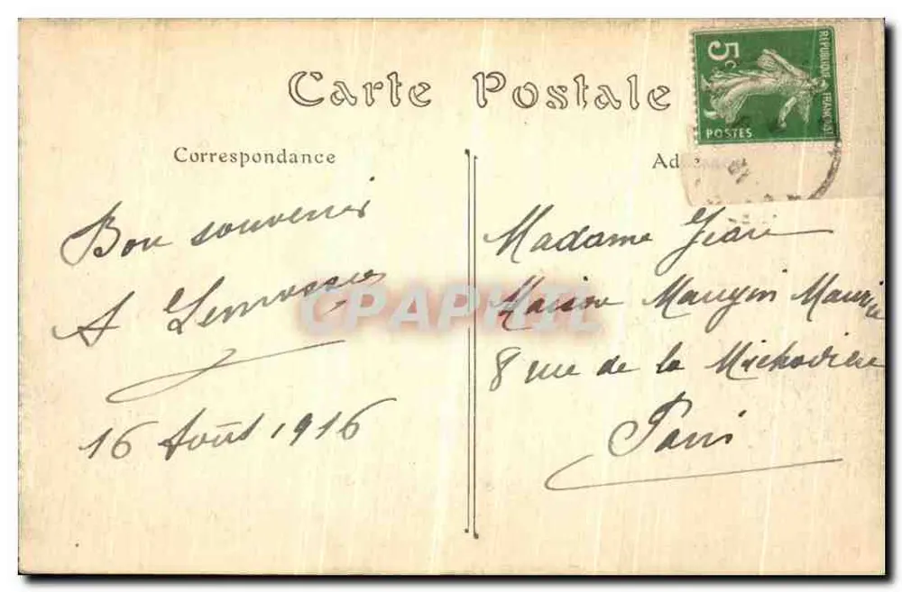 Allevard-les-Bains (Isère) — O Parque — ND Fot. n°603 - Verso