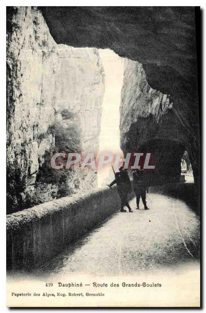 Dauphiné — Route des Grands-Goulets — Papeterie des Alpes, Eug. Robert, Grenoble - Frente