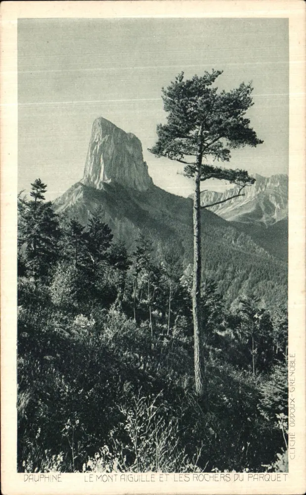 Dauphiné — Der Mount Aiguille und die Parquet-Felsen — Cliché Oddoux-Grenoble - Vorderseite