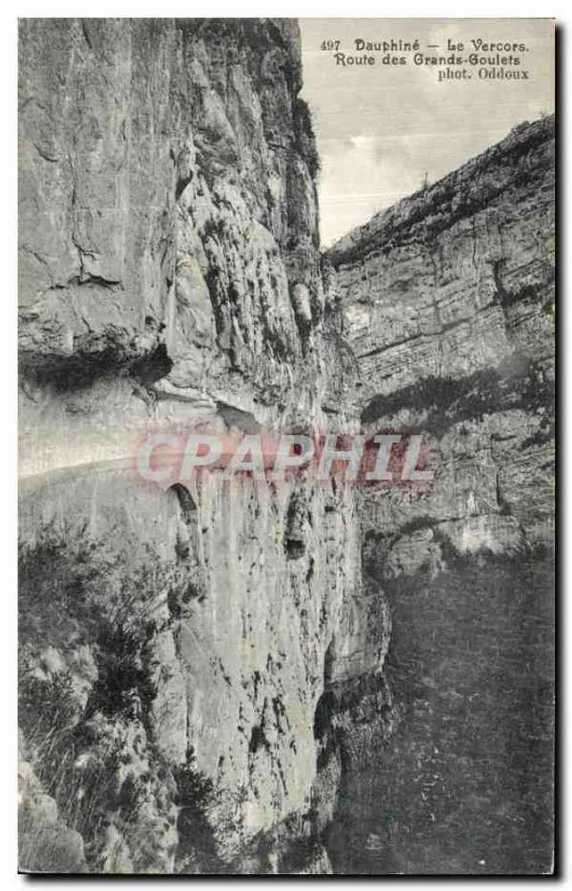 Le Vercors — Route des Grands-Goulets — phot. Oddoux - Vorderseite