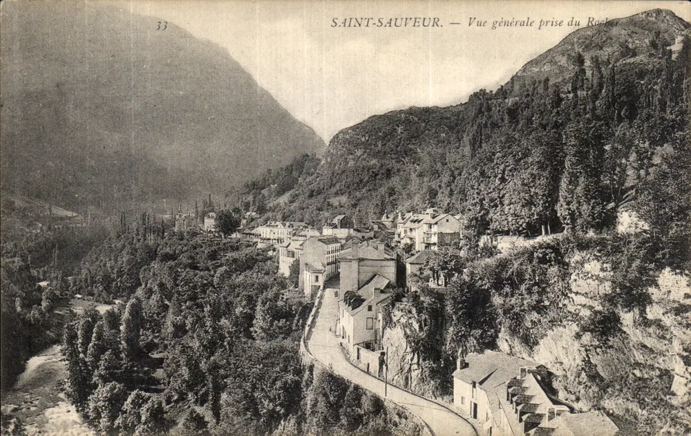 Saint-Sauveur — Allgemeiner Blick vom Felsen — unbekannter Verlag, Nr. 33 - Vorderseite