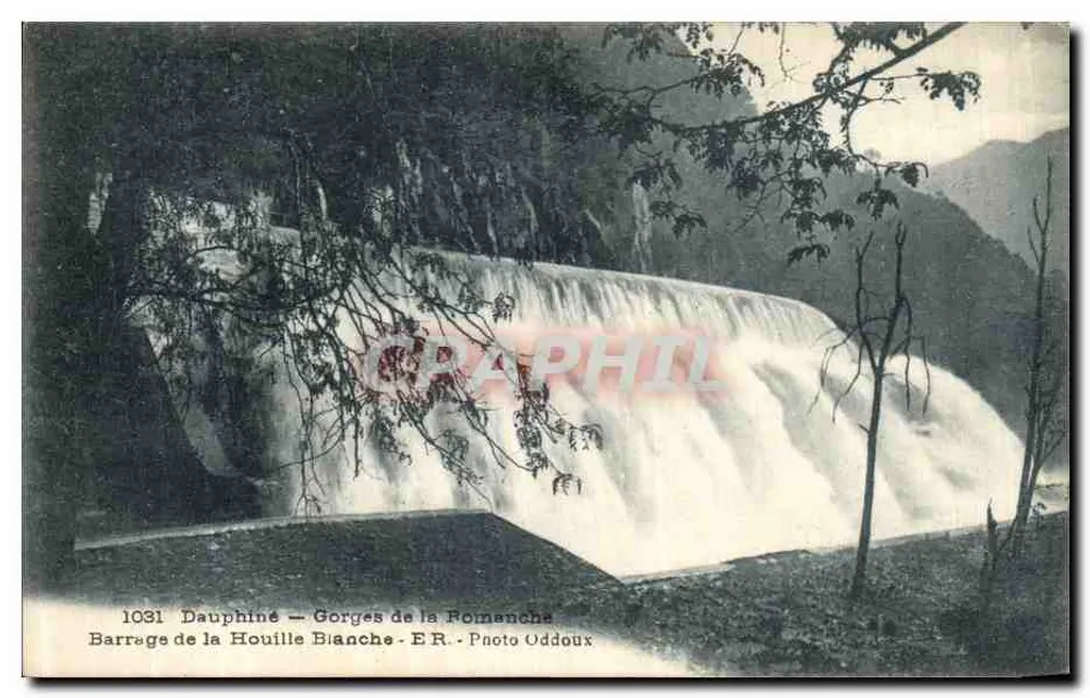 Dauphiné — Gorges de la Romanche — Barrage de la Houille Blanche — Photo Oddoux - Vorderseite