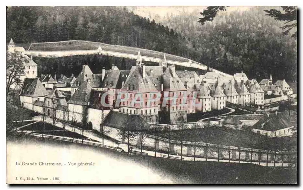 A Grande Chartreuse — Vista geral — J. G., editor, Voiron - 106 - Frente