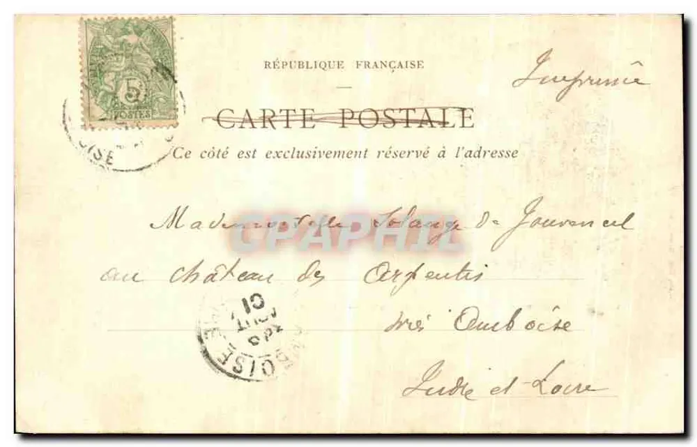 Grande-Chartreuse — Vista Geral do Mosteiro — Papataria das Alpes, Eng. Robert, Grenoble - Verso