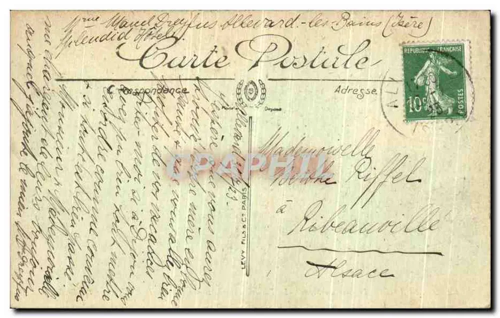 Allevard — Die Weltende — Die Narrbrücke über den Breda — LL. - Rückseite
