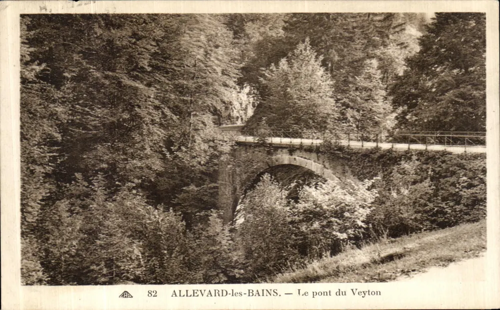 Allevard-les-Bains — Il ponte di Veyton — n°82 - Recto