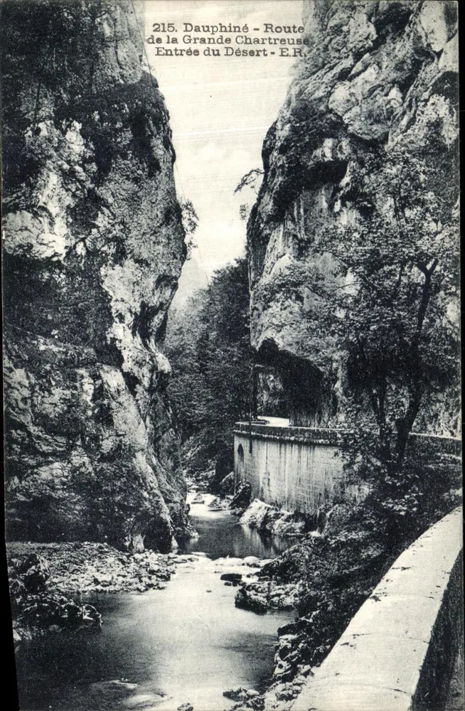 Eingang in den Wüsten - Route de la Grande Chartreuse - Dauphiné — E.R. n°215 - Vorderseite