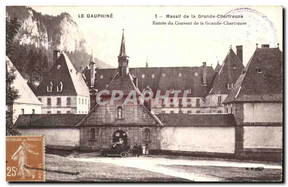 Eingang zum Kloster der Grande-Chartreuse — Massiv der Grande-Chartreuse — unbekannter Verleger, Seriennummer 1 - Vorderseite