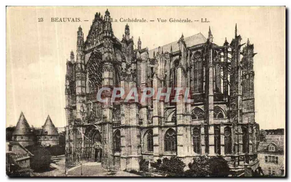 Beauvais — A Catedral — Vista Geral — LL. - Frente