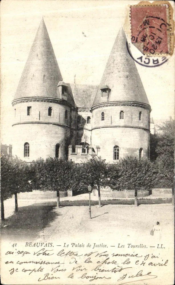 Beauvais — Das Palast der Gerechtigkeit — Die Türme — LL - Vorderseite