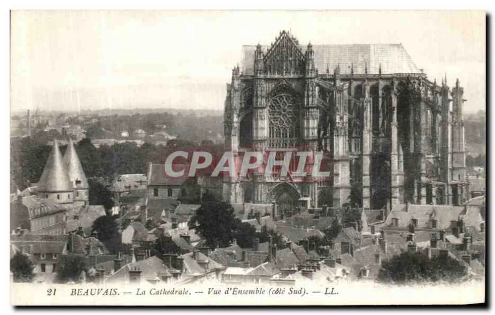 Beauvais — A Catedral — Vista Geral (Lado Sul) — LL. n°21 - Frente