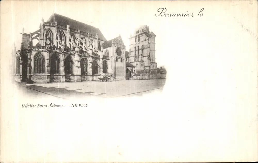 Beauvais — La Iglesia de San Etienne — ND Phot - Anverso