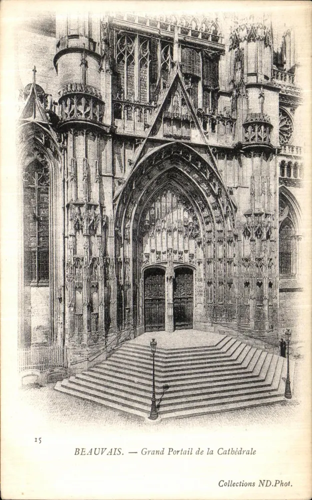 Beauvais — Großer Portal der Kathedrale — Collections ND.Photo. n°15 - Vorderseite