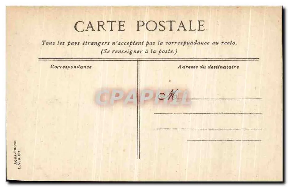 Beauvais - Vista da Catedral — editor L.V.A.Cm, n° de série 351 - Verso