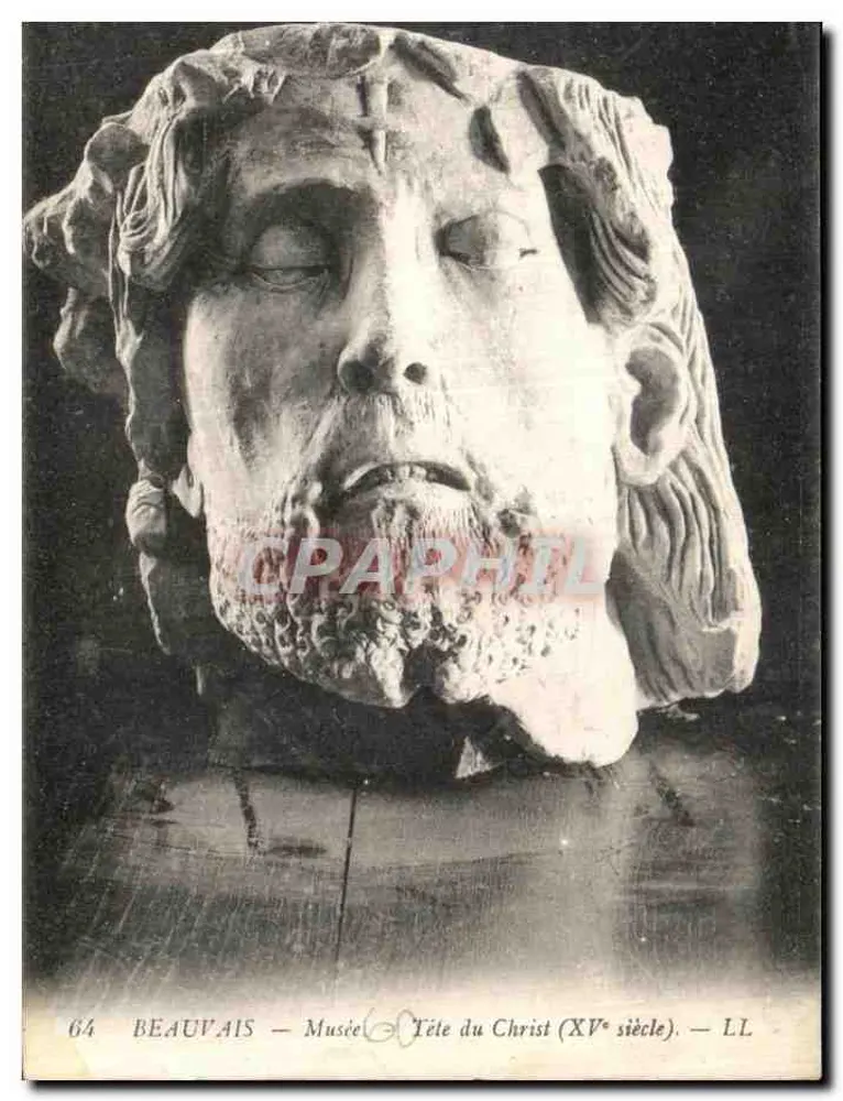 Hoofd van Christus (15e eeuw) — Museum — BEAUVAIS — LL n°64 - Voorkant