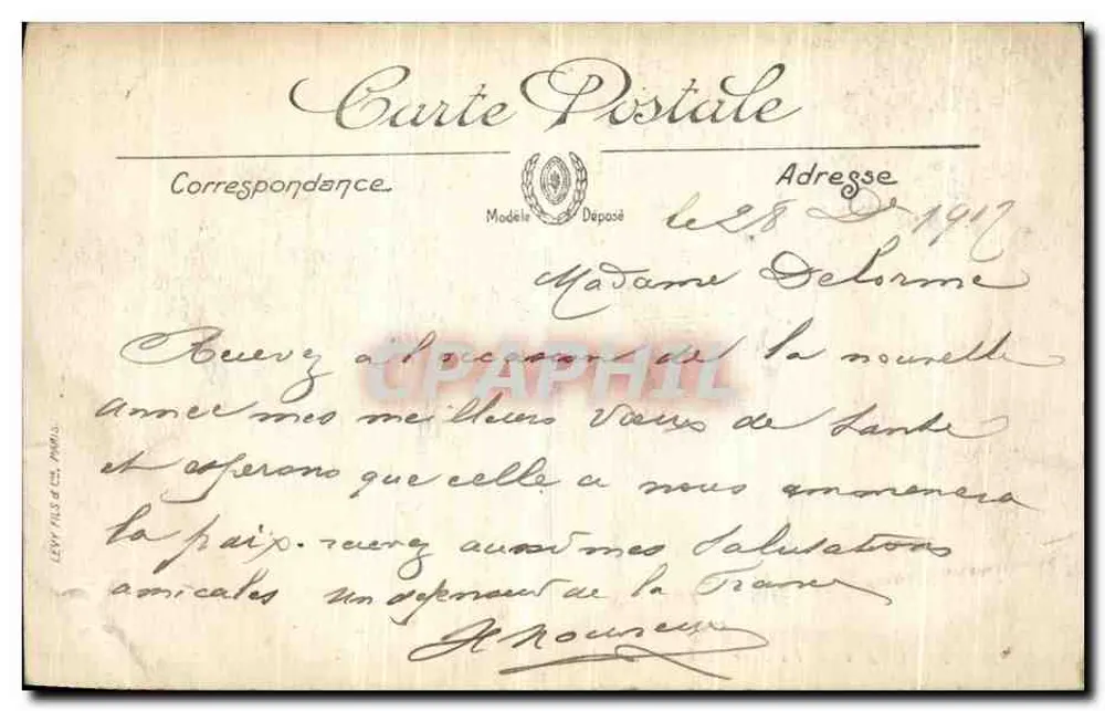Beauvais — Torre St-Lucien — LL. n°395 - Verso