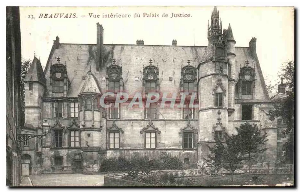 Beauvais — Innenansicht des Palais de Justice — unbekannter Verlag, Nr. 23 - Vorderseite