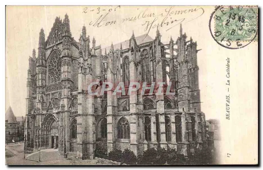 Beauvais — A Catedral — editor desconhecido, n° 17 - Frente