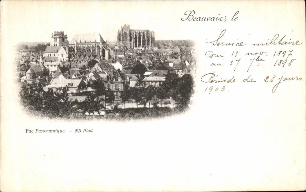 Beauvais, Panoramablick — ND Phot - Vorderseite