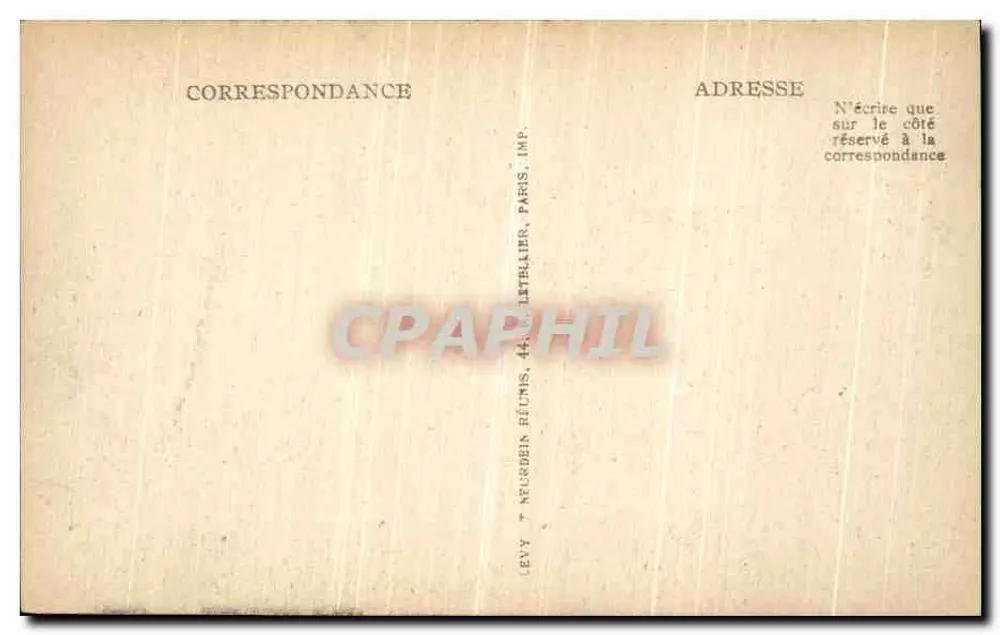 Beauvais — A Torre Saint-Lucien — ND — Editor: Levy & Neurdein, Paris - Verso
