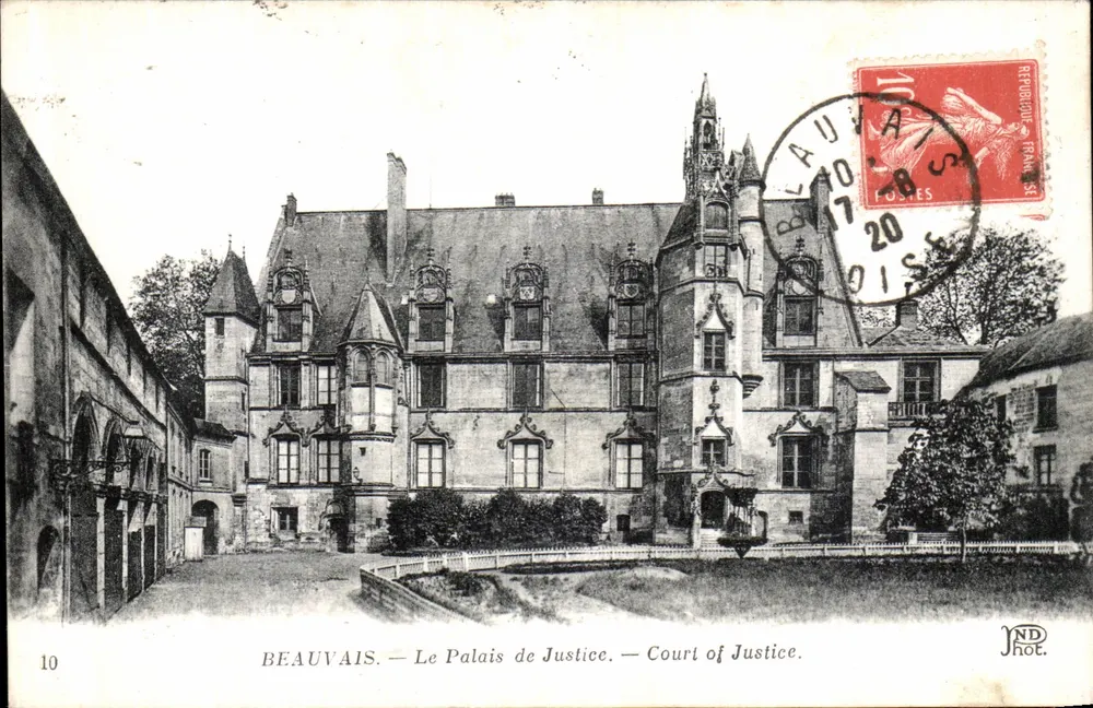 Beauvais — O Palácio de Justiça — Tribunal de Justiça — ND Hot. - Frente