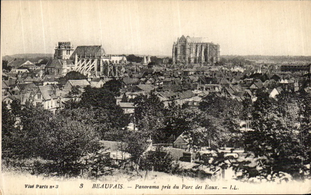 Beauvais — Panorama pris du Parc des Eaux — Visé Paris n°3 — I.L. - Frente