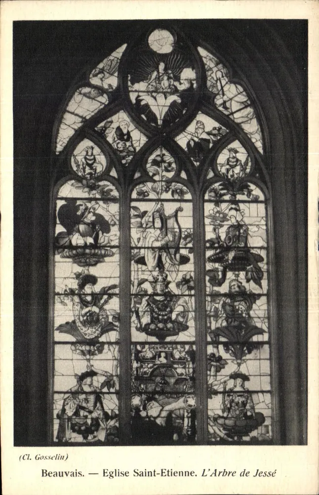 Beauvais — Église Saint-Étienne. L'Arbre de Jessé — Cl. Gosselin - Vorderseite