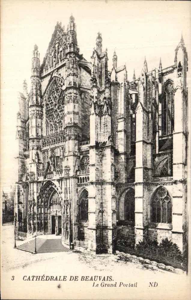 Kathedrale von Beauvais — Der Große Portal — Verlag ND, n°3 - Vorderseite