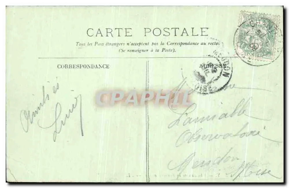Chantilly — Château de la Reine-Blanche — LL. n°134 - Verso