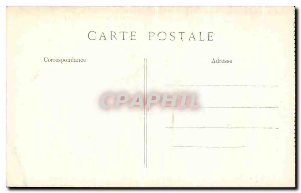 Schloss Chantilly — Eingang zum Großen Vestibül — Verlag E.P.D. Nr. 13 - Rückseite