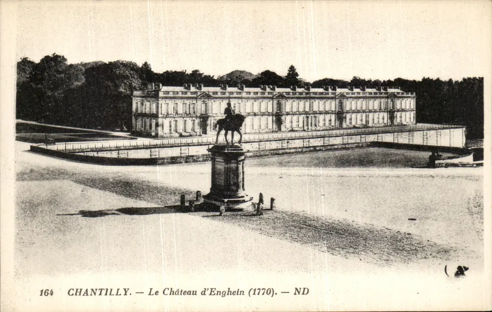 Chantilly — O Castelo de Enghein (1770) — ND - Frente