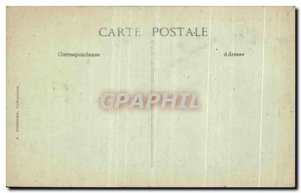 Castelo de CHANTILLY — Cour d'honneur — A. ROUNDOIER, VERSAILLES - Verso