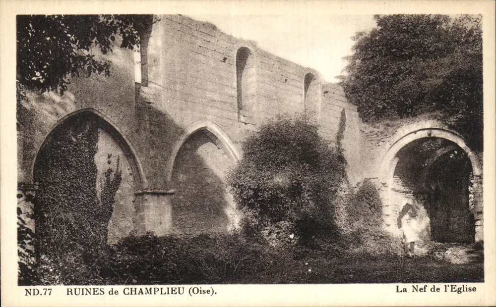 Ruínas de Champlieu (Oise) — A Nef da Igreja — ND.77 - Frente