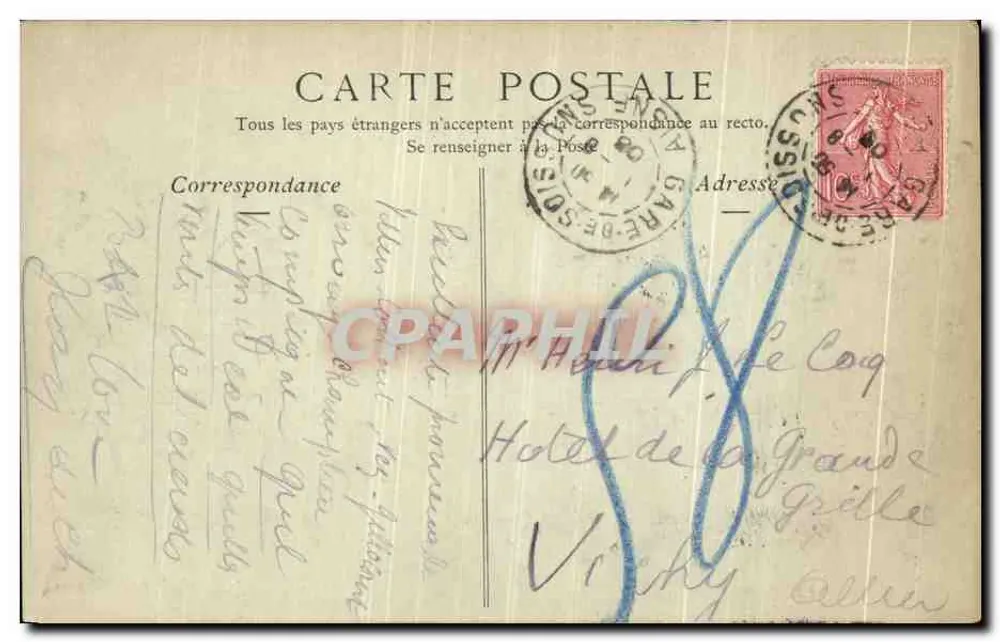 Um Compiègne — Ruinen von Champlieu, die Bäder und das Theater — Sammlung ND Pbor - Rückseite