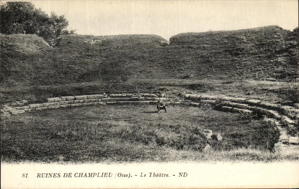Ruínas de Champlieu (Oise) — O Teatro — ND - Frente